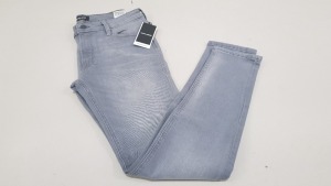 12 X BRAND NEW JACK & JONES GREY DENIM JEANS IN VARIOUS SIZES