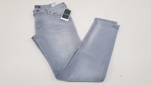 12 X BRAND NEW JACK & JONES GREY DENIM JEANS IN VARIOUS SIZES