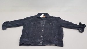 10 X BRAND NEW TOPSHOP CHARCOAL DENIM JACKETS UK SIZE 8 RRP £450.00 (TOTAL RRP £450.00)