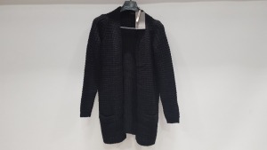 23 X BRAND NEW VERA MODA COZY COPENHAGEN BLACK NOOSE CARDIGANS IN VARIOUS SIZES RRP £20.00 (TOTAL RRP £460.00) IN 2 TRAYS (NOT INCLUDED)