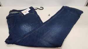 8 X BRAND NEW BURTON MENSWEAR BLAKE STRETCH SLIM BLUE DENIM JEANS 32R AND 46L RRP £30.00 (TOTAL RRP £240.00)