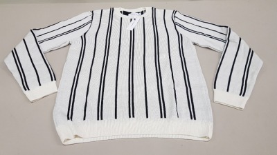 11 X BRAND NEW TOPMAN OFF WHITE LIGHT JUMPERS SIZE LARGE