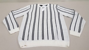 12 X BRAND NEW TOPMAN OFF WHITE LIGHT JUMPERS SIZE MEDIUM