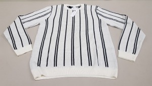 12 X BRAND NEW TOPMAN OFF WHITE LIGHT JUMPERS SIZE MEDIUM