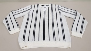 14 X BRAND NEW TOPMAN OFF WHITE LIGHT JUMPERS SIZE XL