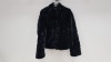 8 X BRAND NEW DOROTHY PERKINS PETITE BLACK FAUX FUR JACKETS UK SIZE 6