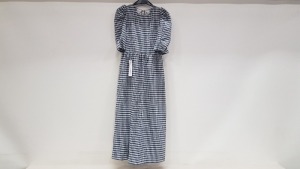 10 X BRAND NEW TOPSHOP BLUE CHEQUERED LONG DRESSES UK SIZE 8 AND 12RRP-£45.00 TOTAL RRP-£ 450.00 (MAINLY 8'S)