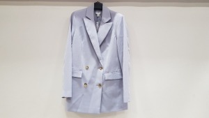 6 X BRAND NEW TOPSHOP LIGHT PURPLE BUTTONED BLAZERS UK SIZE 12 RRP-£ 59.00 TOTAL RRP-£ 354.00