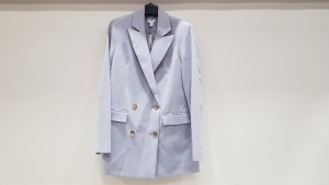 6 X BRAND NEW TOPSHOP LIGHT PURPLE BUTTONED BLAZERS UK SIZE 16 RRP-£ 59.00 TOTAL RRP-£ 354.00