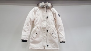 7 X BRAND NEW ONLY CLOTHING EGGNOG FAUX FUR WINTER PARKA IN VARIOUS SIZES RRP £50.00 (TOTAL RRP £350.00)