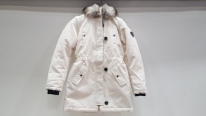 8 X BRAND NEW ONLY CLOTHING EGGNOG FAUX FUR WINTER PARKA IN VARIOUS SIZES RRP £50.00 (TOTAL RRP £400.00)