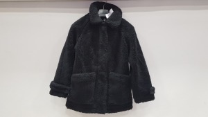 10 X BRAND NEW TOPSHOP BLACK WOOLEN JACKETS UK SIZE S RRP £59.00 (TOTAL RRP £590.00)