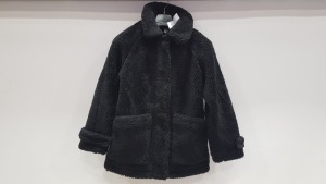 10 X BRAND NEW TOPSHOP BLACK WOOLEN JACKETS UK SIZE S RRP £59.00 (TOTAL RRP £590.00)