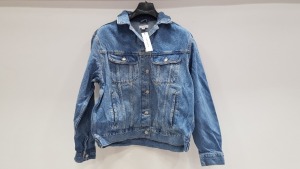 15 X BRAND NEW TOPSHOP BLUE DENIM JACKETS UK SIZE 10 RRP £46.00 (TOTAL RRP £690.00)