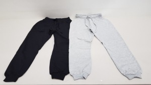 15 X BRAND NEW SETS OF 2 ASOS BLACK AND GREY JOGGERS UK SIZE 8