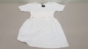 20 X BRAND NEW TOPSHOP WHITE DRESSES UK SIZE 12 RRP £25.00 (TOTAL RRP £500.00)