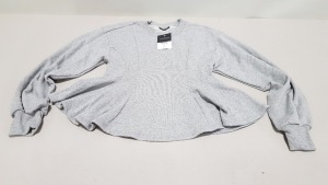 13 X BRAND NEW TOPSHOP GREY JUMPERS UK SIZE 12 RRP £26.00 (TOTAL RRP £338.00)