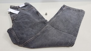 10 X BRAND NEW TOPSHOP GREY EDITOR DENIM JEANS UK SIZE 10 RRP £45.00 (TOTAL RRP £450.00)