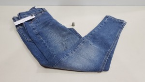 10 X BRAND NEW TOPSHOP JAMIE BLUE DENIM JEANS UK SIZE 10 RRP £40.00 (TOTAL RRP £400.00)