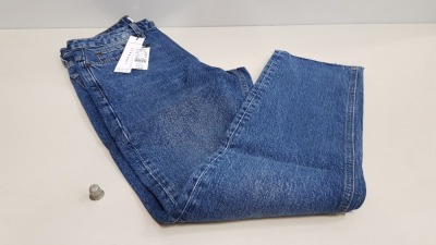 14 X BRAND NEW TOPSHOP STRAIGHT CUT BLUE DENIM JEANS UK SIZE 10 RRP £40.00 (TOTAL RRP £560.00)