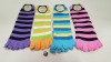 LARGE QUANTITY OF KIDS SUPER SOFT 5 TOE NOVELTY SOCKS IN VARIOUS COLOURS IN 2 TRAYS