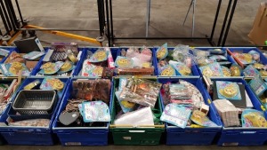10 TRAYS CONTAINING LARGE QUANTITY OF ASSORTED ITEMS IE PENS, STONE PLAQUES, FINGERLINGS MINIS, BOOKS, 2021 CALENDARS, ETC
