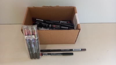 40 PIECE ASSORTED BRAND NEW NYX LOT CONTAINING LIP PENCIL AND JUMBO LIP PENCIL.