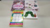 APPROX 200 BRAND NEW BOOKS IE WHERES THE UNICORN, THE VERY HUNGRY CATERPILLAR, ROALD DAHL THE PLAYS SETS, ITS POTTY TIME, WORD PUZZLES, MEDITATION COLOURING BOOK ETC