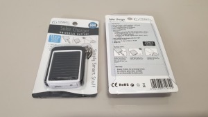 336 X iTRAVEL SOLAR CHARGER UNIVERSAL BATTERY (LET101) - IN 2 CARTONS