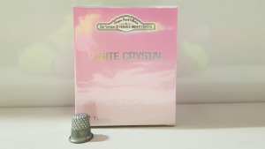 48 X BRAND NEW DESIGNER FRENCH COLLECTION WHITE CRYSTAL EAU DE PARFUM NATURAL SPRAY 100ML 3.4FL.OZ.