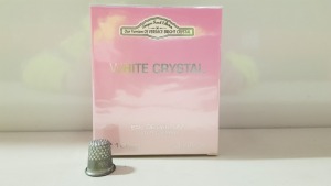 48 X BRAND NEW DESIGNER FRENCH COLLECTION WHITE CRYSTAL EAU DE PARFUM NATURAL SPRAY 100ML 3.4FL.OZ.