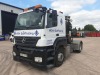 WHITE MERCEDES AXOR. ( DIESEL ) Reg : LE07FYH Mileage : 294232 Details: WITH 1 KEY, WITH V5, MOT UNTIL 30/10/2021, WITH SLEEPER CAB, FITTED WITH FASSI F130 CRANE, ENGINE SIZE: 11967CC - 4