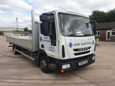 WHITE IVECO EUROCARGO 75E16S S-A. ( DIESEL ) Reg : YB64 KXN, Mileage : 188818 Details: WITH 1 KEY, WITH V5, MOT UNTIL 28/02/2022, 3 SEAT DAY CAB, ENGINE SIZE: 4485CC