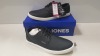 7 X BRAND NEW JACK & JONES ANTHRACITE TRAINERS UK SIZE 8 RRP £35.00 (TOTAL RRP £245.00)