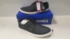 7 X BRAND NEW JACK & JONES ANTHRACITE TRAINERS UK SIZE 8 AND 9 RRP £35.00 (TOTAL RRP £245.00)