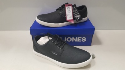 7 X BRAND NEW JACK & JONES ANTHRACITE TRAINERS UK SIZE 11 RRP £35.00 (TOTAL RRP £245.00) (PICK LOOSE)