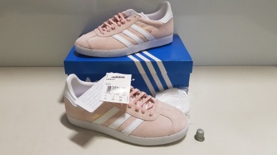 6 X BRAND NEW ADIDAS PINK GAZELLES UK SIZE 4