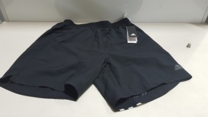 15 X BRAND NEW ADIDAS RUN IT 3S BLACK SHORTS UK SIZE L7