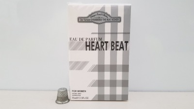 48 X BRAND NEW DESIGNER FRENCH COLLECTION HEARTBEAT EAU DE PARFUME 75ML 2.5FL.OZ.