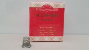 48 X BRAND NEW DESIGNER FRENCH COLLECTION BUZZBERRY EAST END EAU DE PARFUM 100ML 3.3FL.OZ.