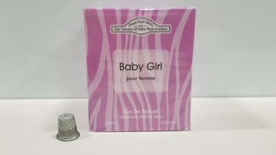 51 X BRAND NEW DESIGNER FRENCH COLLECTION BABY GIRL EAU DE PARFUM NATURAL SPRAY 75ML 2.5FL.OZ.