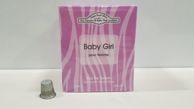 51 X BRAND NEW DESIGNER FRENCH COLLECTION BABY GIRL EAU DE PARFUM NATURAL SPRAY 75ML 2.5FL.OZ.