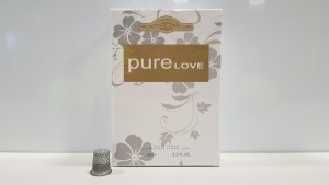 48 X BRAND NEW DESIGNER FRENCH COLLECTION PURE LOVE EAU DE PARFUM NATURAL SPRAY 100ML 3.3FL.OZ.