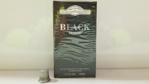 52 X BRAND NEW DESIGNER FRENCH COLLECTION BLACK EXTREM EAU DE TOILETTE NATURAL SPRAY 100ML 3.3FL.OZ.