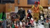 LARGE QUANTITY ASSORTED HALLOWEEN DECORATIONS LOT IE KILLER CLOWN, DRACULA, SKELETONS, SWEET BOWLS, RIP HALLOWEEN CROSS, MASK,STANDING FIGURES ETC