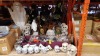 LARGE QUANTITY ASSORTED HALLOWEEN DECORATIONS LOT IE, FREE-STANDING WITCHES WITH POTION POTS, CREEPY HEADS IE BABY , GHOST SKULL AND ZOMBIE HEADS AND VARIOUS HALLOWEEN HEAD BAND ETC