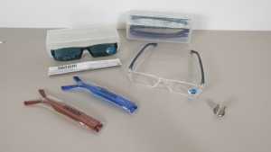 APPROX 139 X NANNINI SNAP DUO READING / NEAR VISION SUNGLASSES / STANDARD GLASSES - (DARK /