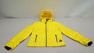 5 X BRAND NEW JACK WILLS ADDINGTON LIGHTWEIGHT DOWN PADDED JACKET WITH DUCK DOWN FEATHERS IN YELLOW SIZE UK 12 RRP-£90.00 PP TOTAL RRP- £450.00