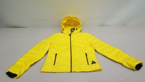 5 X BRAND NEW JACK WILLS ADDINGTON LIGHTWEIGHT DOWN PADDED JACKET WITH DUCK DOWN FEATHERS IN YELLOW SIZE UK 6 RRP-£90.00 PP TOTAL RRP- £450.00
