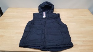 6 X BRAND NEW JACK WILLS STAUNTON GILET IN NAVY SIZE UK LARGE RRP- £66.00 TOTAL RRP £396.00